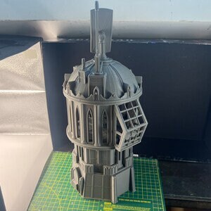 Control Tower Outpost 12 - Wargaming Terrain 28mm - Printed on FDM Bambu Lab X1 Carbon (Custom Order) - product image 3 of 5