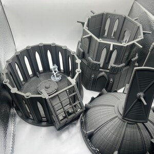 Control Tower Outpost 12 - Wargaming Terrain 28mm - Printed on FDM Bambu Lab X1 Carbon (Custom Order) - product image 5 of 5