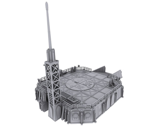Landing Pad Outpost 12 - Wargaming Terrain 28mm - Printed on FDM Bambu Lab X1 Carbon (Custom Order) - product image 1 of 2