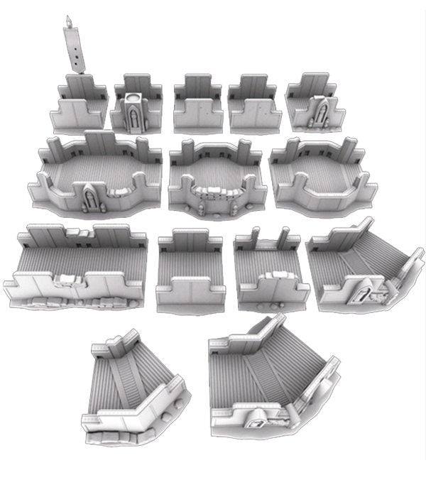 Trench System Outpost 12 - Wargaming Terrain 28mm - Printed on FDM Bambu Lab X1 Carbon (Custom Order) - product image 2 of 3