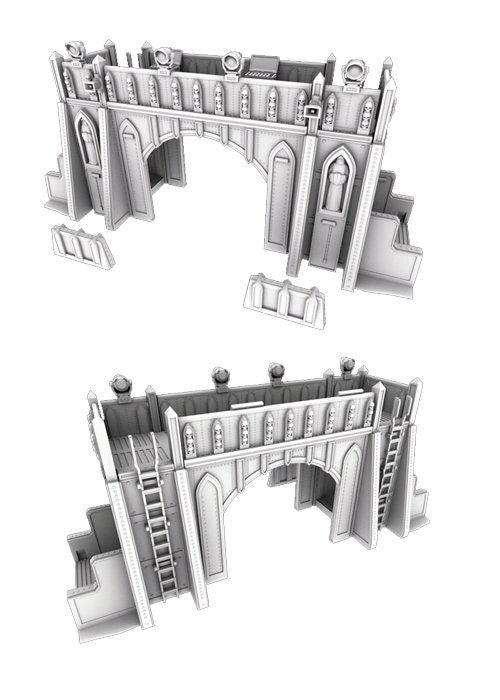 Trench System Outpost 12 - Wargaming Terrain 28mm - Printed on FDM Bambu Lab X1 Carbon (Custom Order) - product image 1 of 3