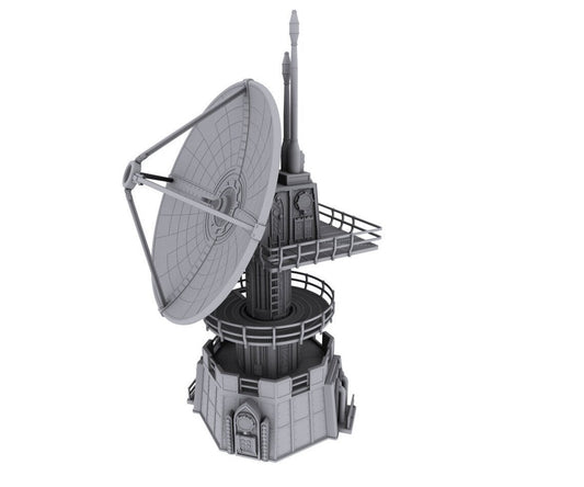 Radar Dish Comms Tower Outpost 12 - Wargaming Terrain 28mm - Printed on FDM Bambu Lab X1 Carbon (Custom Order) - product image 1 of 2