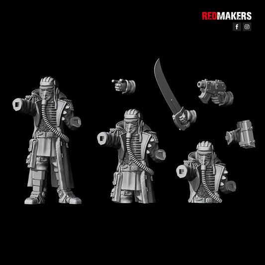 Red Makers Death Squad Tank Commanders x3 (Custom Order) - product image 2 of 4