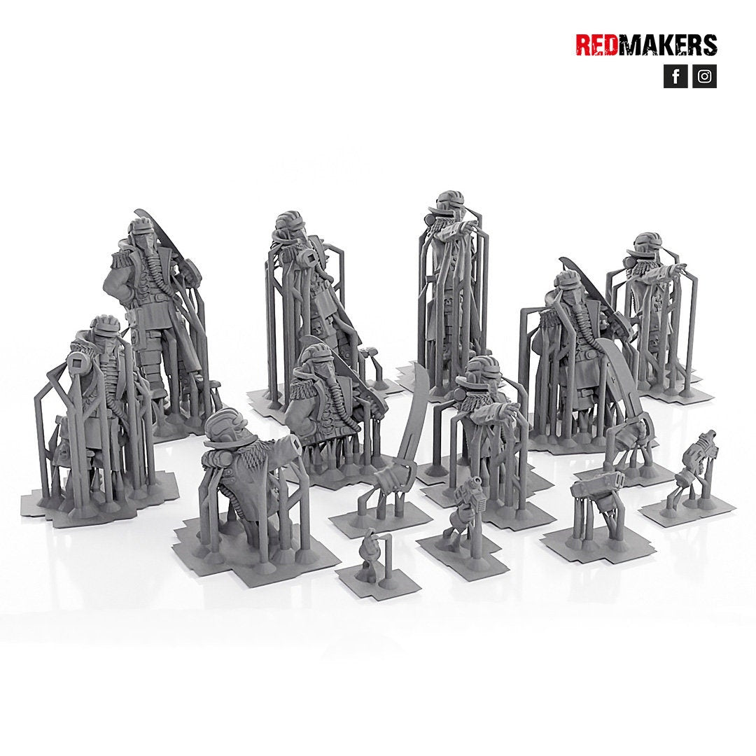 Red Makers Death Squad Tank Commanders x3 (Custom Order) - product image 4 of 4