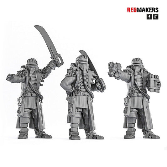 Red Makers Death Squad Tank Commanders x3 (Custom Order) - product image 1 of 4