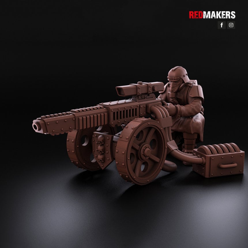 Red Makers Death Squad Heavy Weapon Teams x3 (Custom Order) - product image 6 of 8