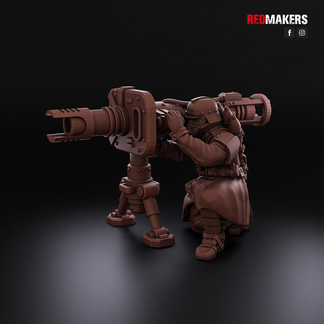 Red Makers Death Squad Heavy Weapon Teams x3 (Custom Order) - product image 7 of 8