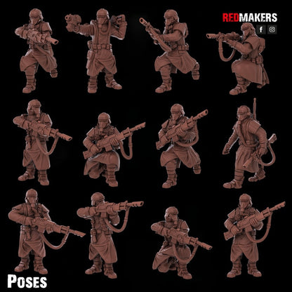 Red Makers - Death Squad with Bionic Legs x10 (Custom Order)
