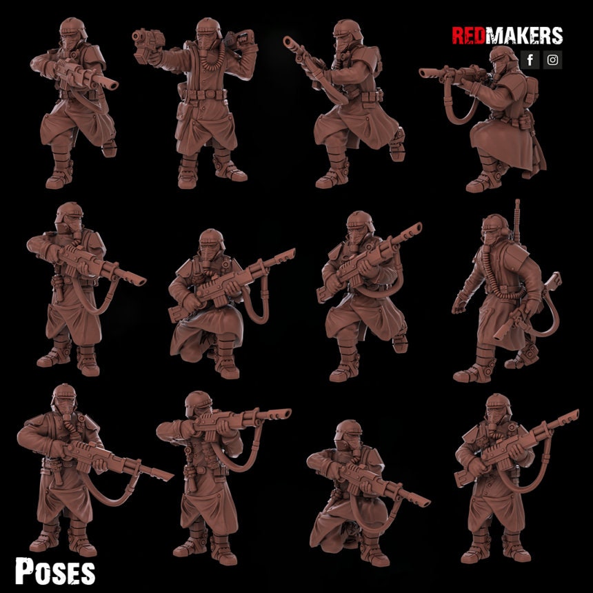Red Makers Death Squad with Bionic Legs x10 (Custom Order) - product image 1 of 2