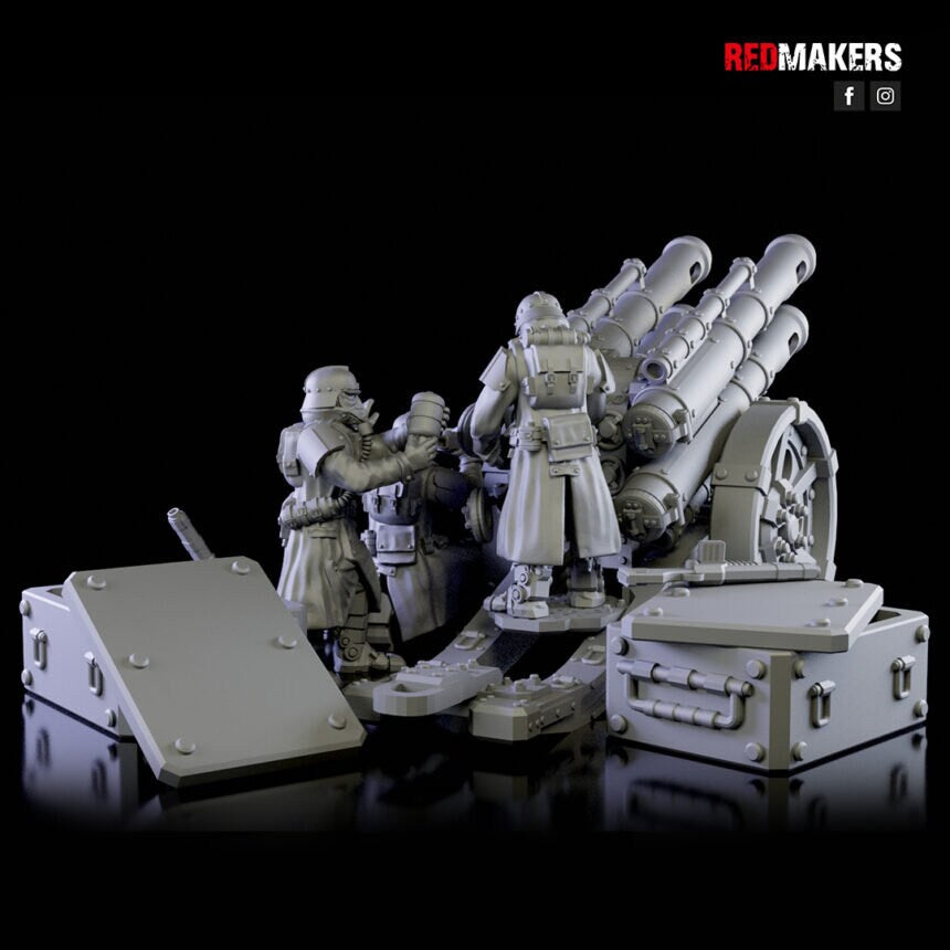 Red Makers - Death Squad Quattro Cannon Heavy Artillery (Custom Order)