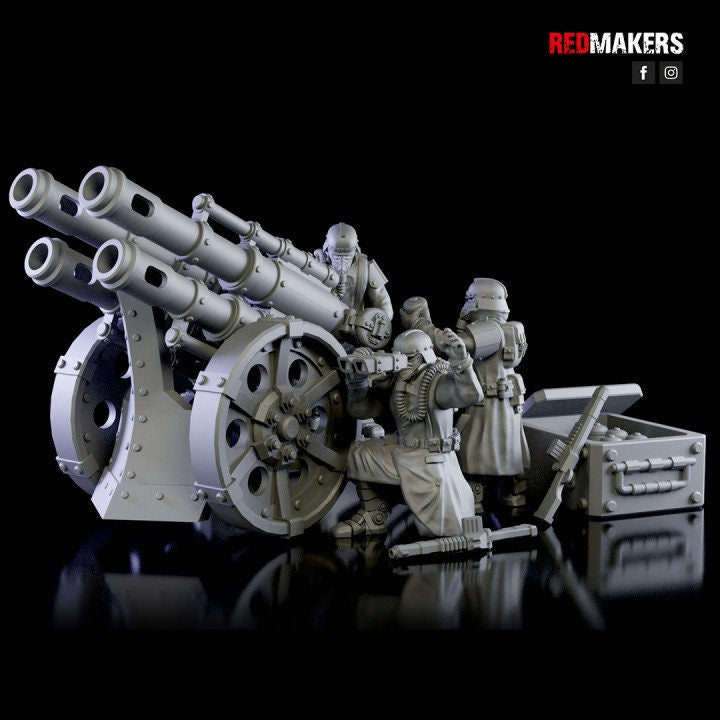 Red Makers Death Squad Quattro Cannon Heavy Artillery (Custom Order) - product image 1 of 3