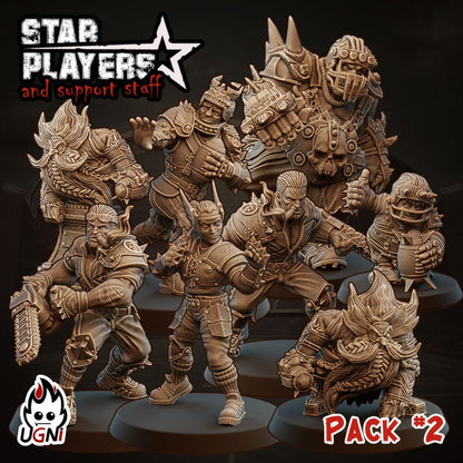 Star Player Pack #2 Star Player - Designed by UGNI Miniatures - Fantasy Football - product image 1 of 8
