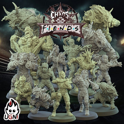 Fiends of Chaos Team (Regular Style) Designed by UGNI Miniatures - Fantasy Football - product image 1 of 10