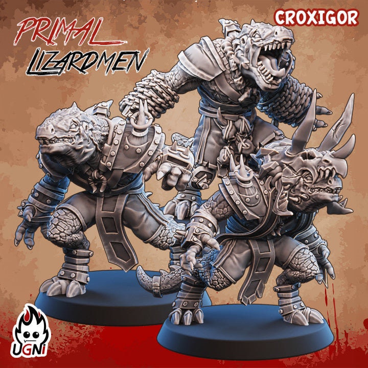 Lizardmen Team (Primal Style) Designed by UGNI Miniatures - Fantasy Football - product image 3 of 8