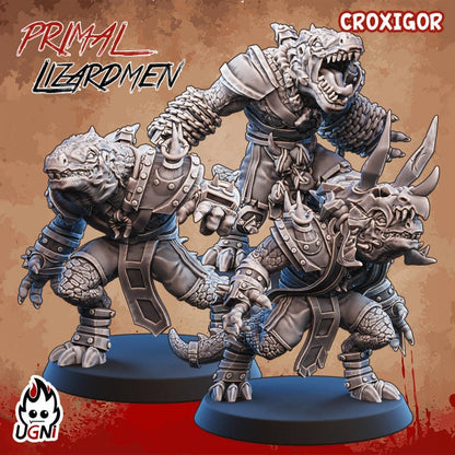 Lizardmen Team (Primal Style) Designed by UGNI Miniatures - Fantasy Football - product image 3 of 8