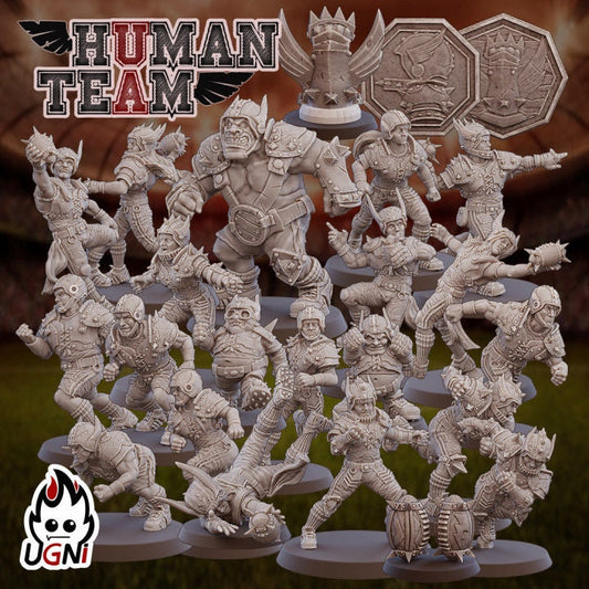 Human Team (Regular Style) Designed by UGNI Miniatures - Fantasy Football - product image 1 of 10
