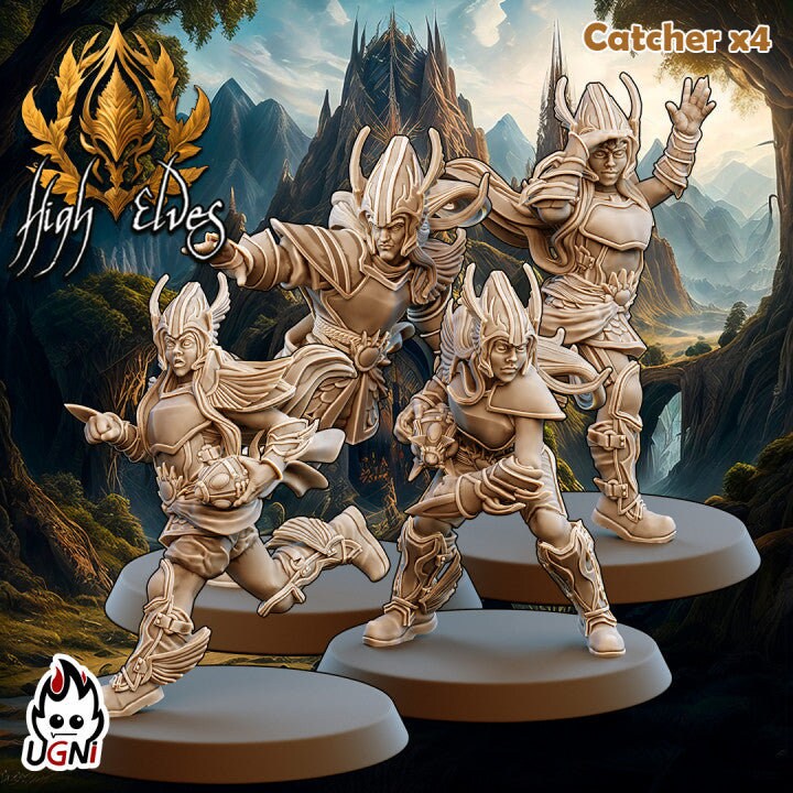 High Elves Team (Regular Style) Designed by UGNI Miniatures - Fantasy Football - product image 3 of 7