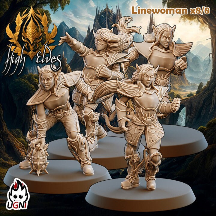 High Elves Team (Regular Style) Designed by UGNI Miniatures - Fantasy Football - product image 5 of 7