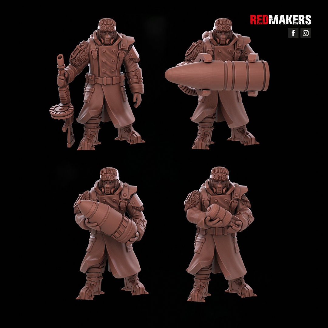 Red Makers Ice Warriors Artillery Crew x10 (Custom Order) - product image 9 of 10