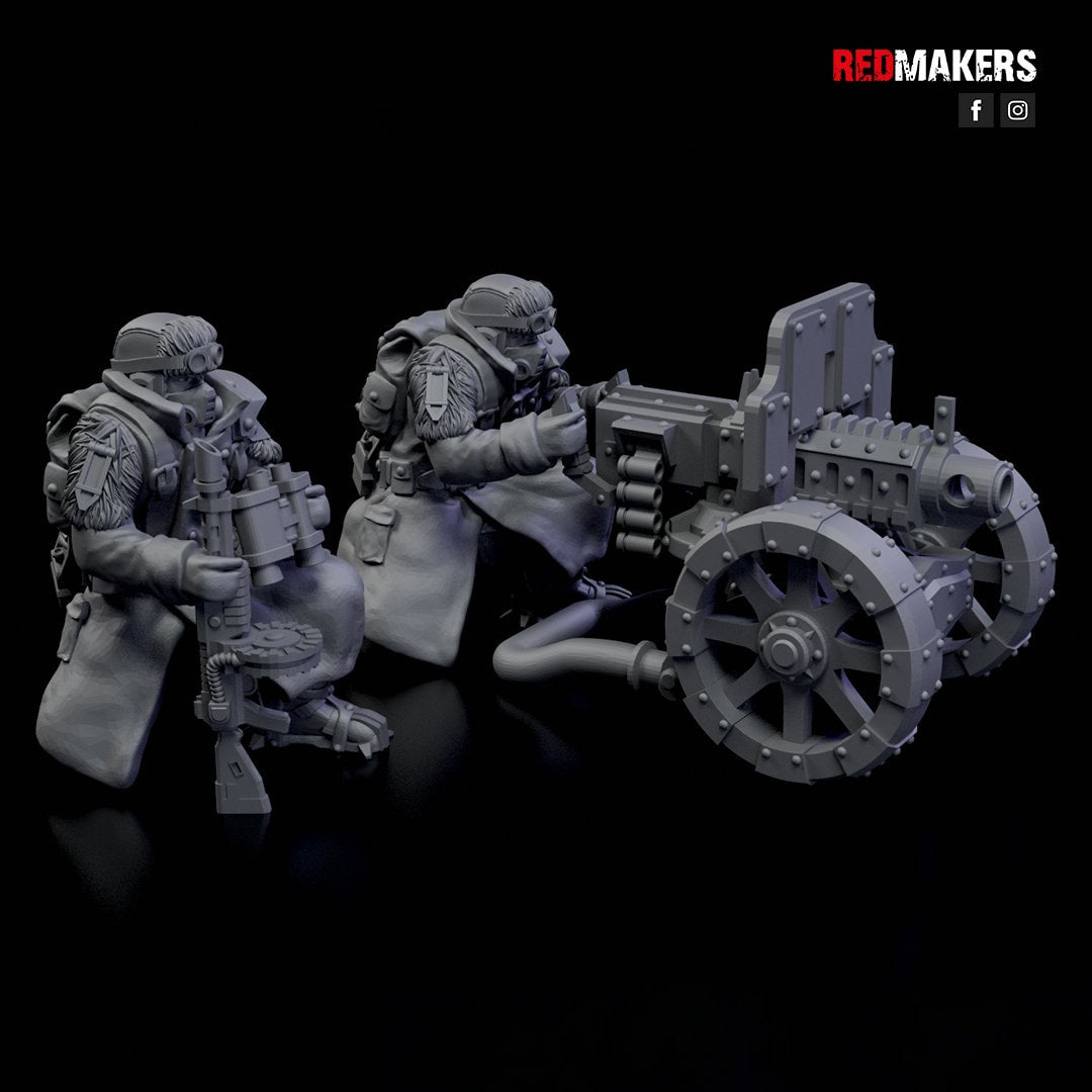 Red Makers Ice Warriors Heavy Weapon Teams x3 (Custom Order) - product image 3 of 8