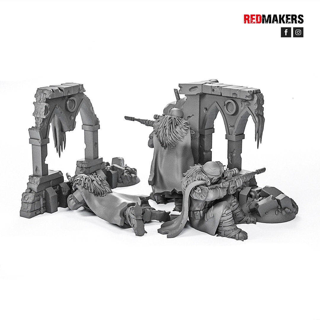 Red Makers Ice Warriors Snipers x3 (Custom Order) - product image 6 of 10