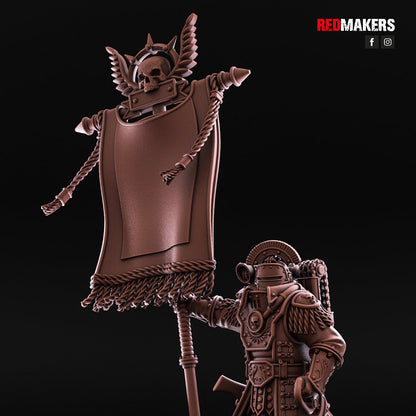 Red Makers Solar Guard Command Squad x4 (Custom Order) - product image 4 of 10