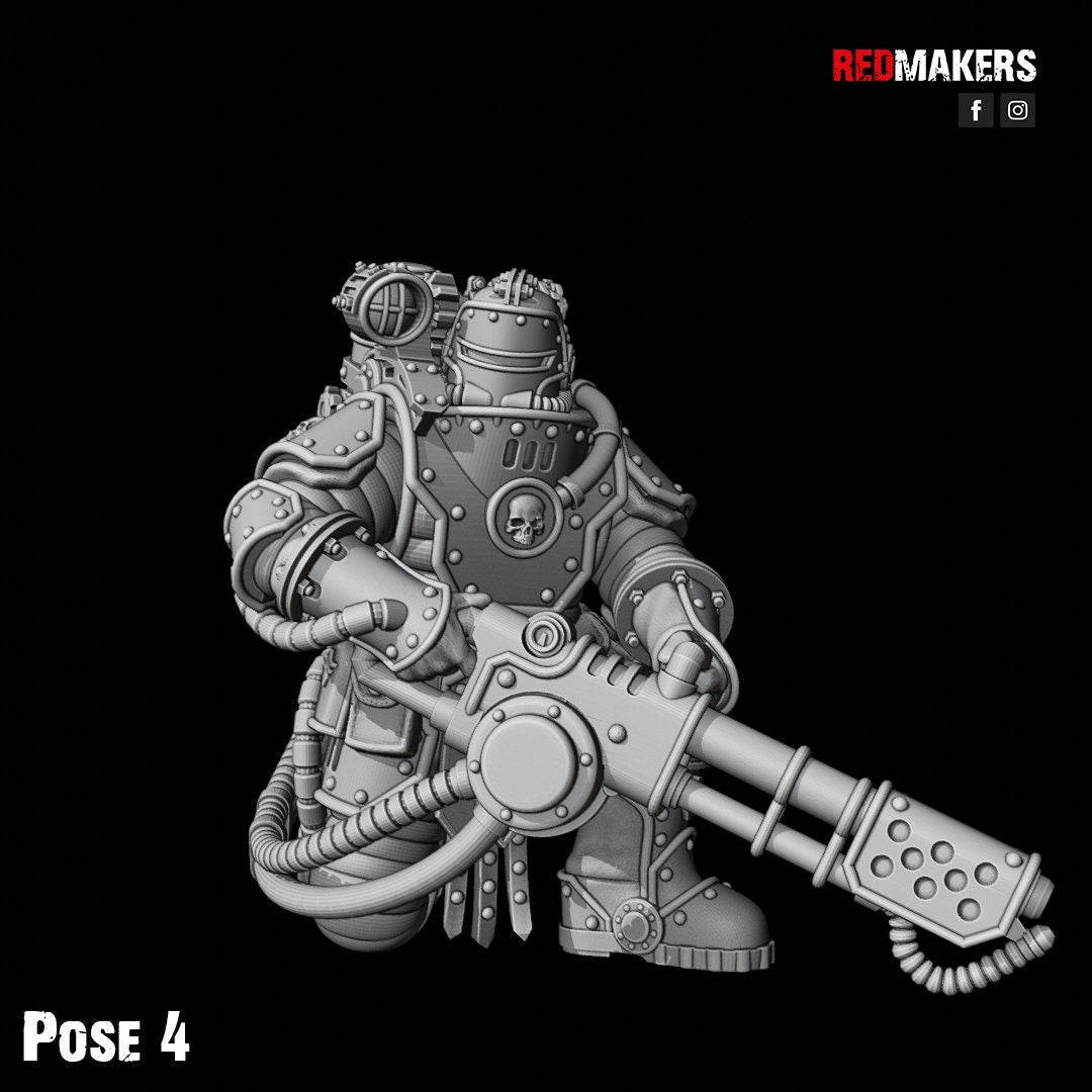 Red Makers Solar Guard Flamer Squad x10 (Custom Order) - product image 9 of 10