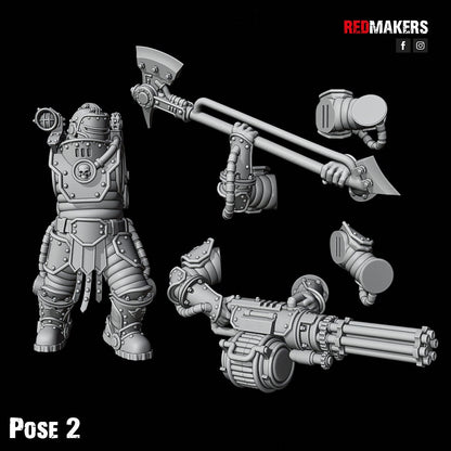 Red Makers Solar Guard Power Axe or Rotor Cannon Squad x10 (Custom Order) - product image 10 of 10