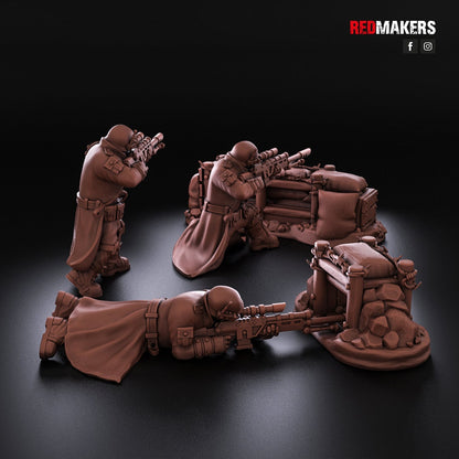Red Makers Steel Guard Snipers x3 (Custom Order) - product image 6 of 7
