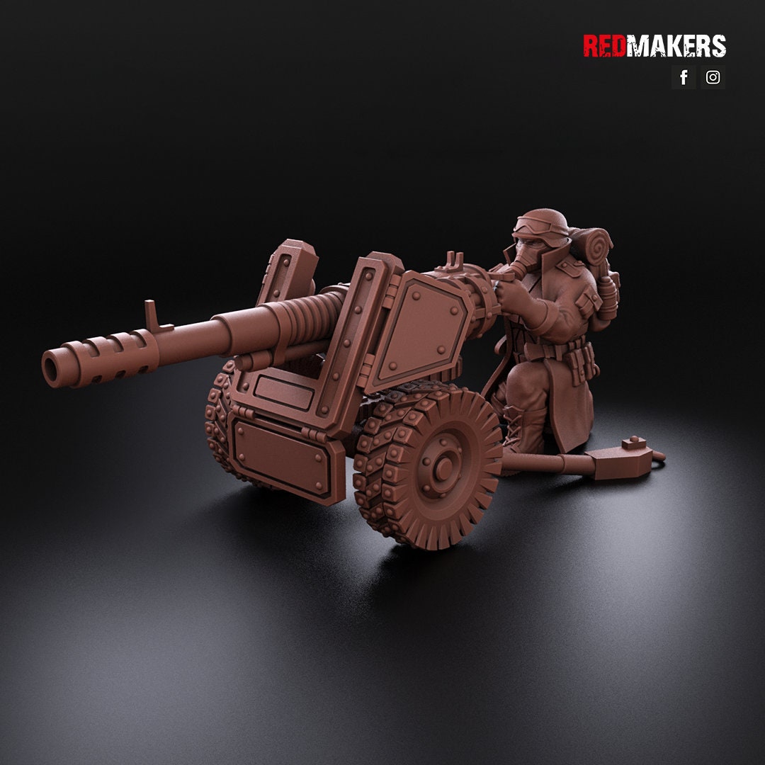 Red Makers Steel Guard Heavy Weapon Teams x3 (Custom Order) - product image 3 of 8