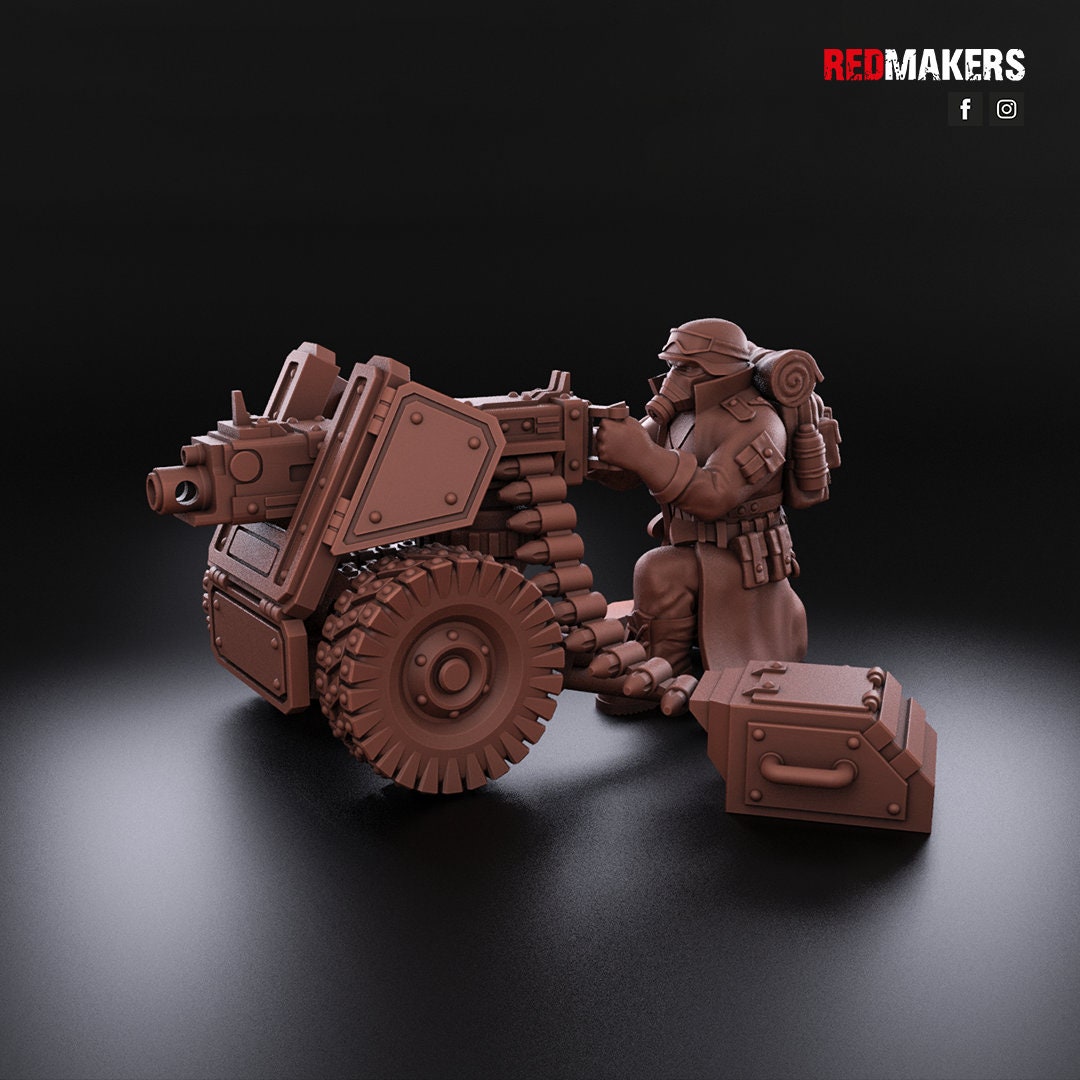 Red Makers Steel Guard Heavy Weapon Teams x3 (Custom Order) - product image 2 of 8
