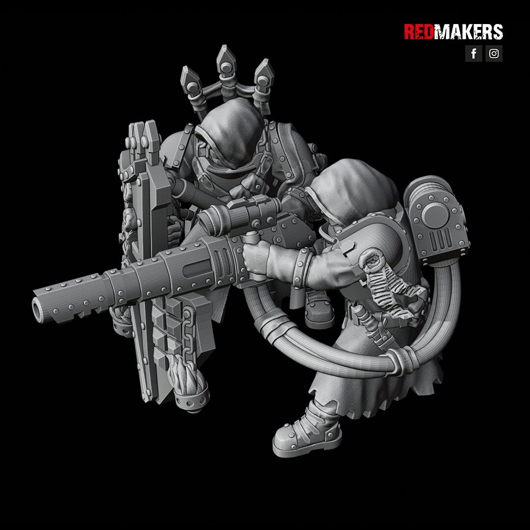 Red Makers Janissaries Heavy Weapon Teams x3 (Custom Order) - product image 3 of 6
