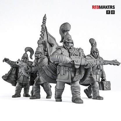 Red Makers Royal Regiment Officer and Command Squad (Custom Order) - product image 4 of 9