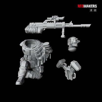 Red Makers Airborne Division Snipers x3 (Custom Order) - product image 9 of 9
