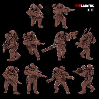 Red Makers Airborne Division Squad x10 (Custom Order) - product image 1 of 9