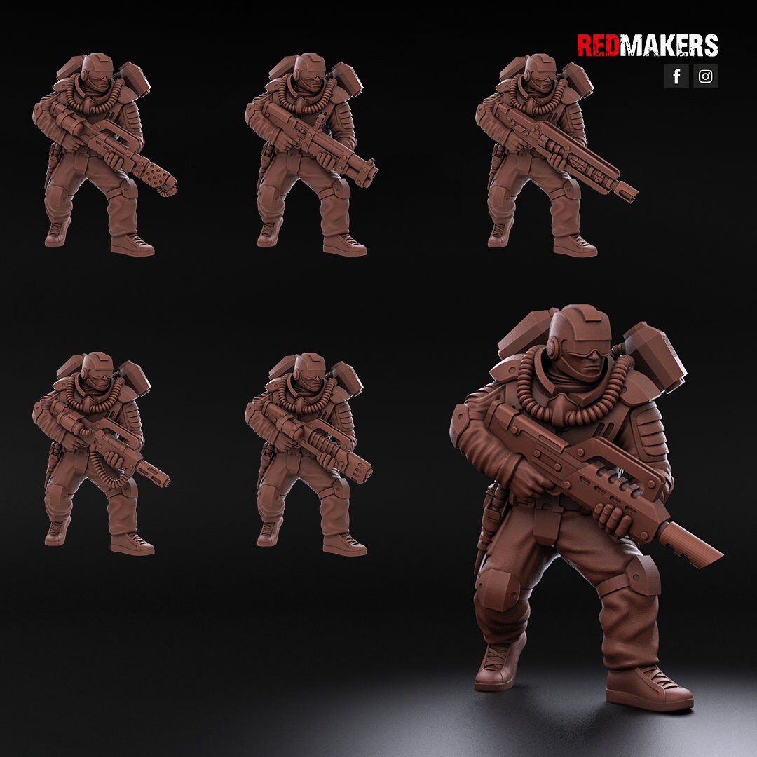Red Makers Airborne Division Squad x10 (Custom Order) - product image 5 of 9