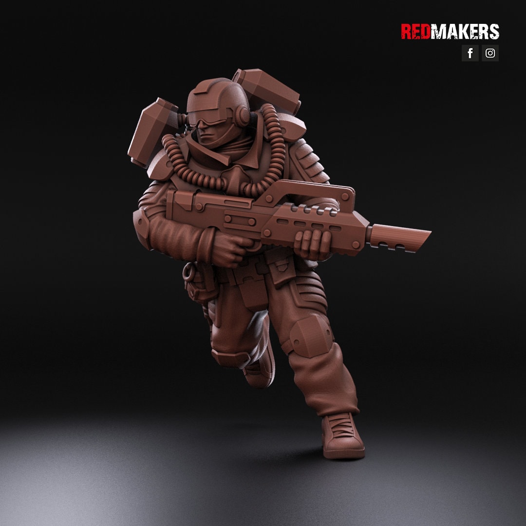 Red Makers Airborne Division Squad x10 (Custom Order) - product image 8 of 9