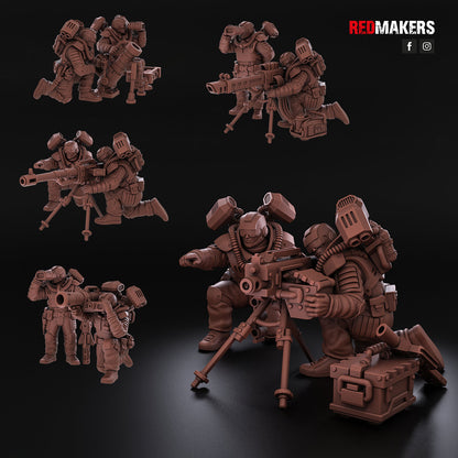 Red Makers - Airborne Division Heavy Support Teams x3 (Custom Order)