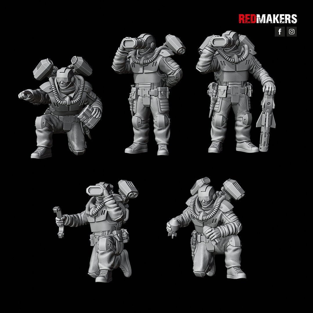 Red Makers Airborne Division Heavy Support Teams x3 (Custom Order) - product image 7 of 9
