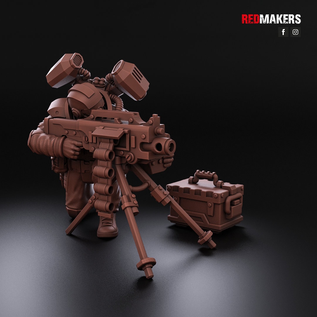Red Makers - Airborne Division Heavy Support Teams x3 (Custom Order)