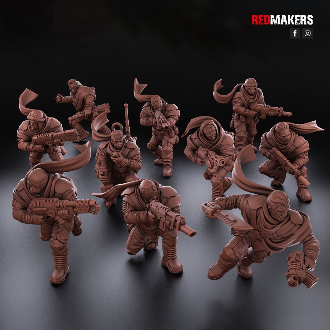 Red Makers Desert Raiders Squad x10 (Custom Order) - product image 5 of 8