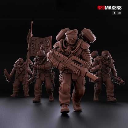 Red Makers Airborne Division Officer and Command Squad (Custom Order) - product image 10 of 10