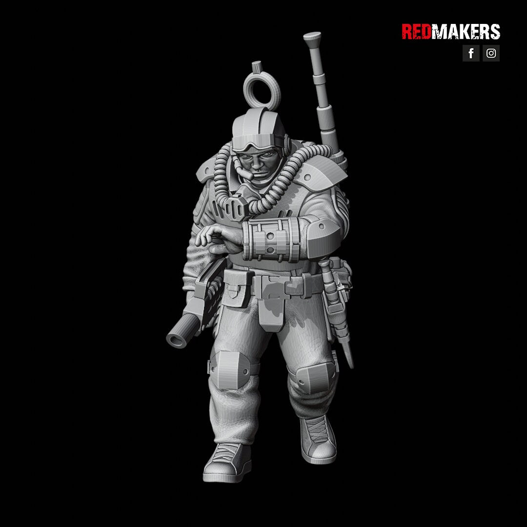 Red Makers Airborne Division Officer and Command Squad (Custom Order) - product image 8 of 10