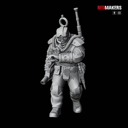Red Makers Airborne Division Officer and Command Squad (Custom Order) - product image 8 of 10