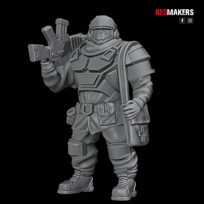 Red Makers Alpha Troops Officer and Command Squad (Custom Order) - product image 8 of 8