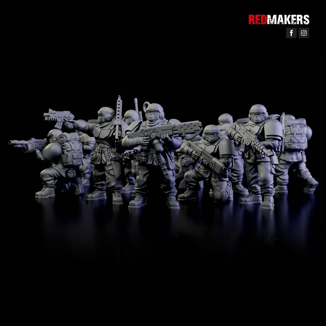 Red Makers Alpha Troops Squad x10 (Custom Order) - product image 2 of 10