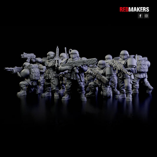 Red Makers Alpha Troops Squad x10 (Custom Order) - product image 2 of 10