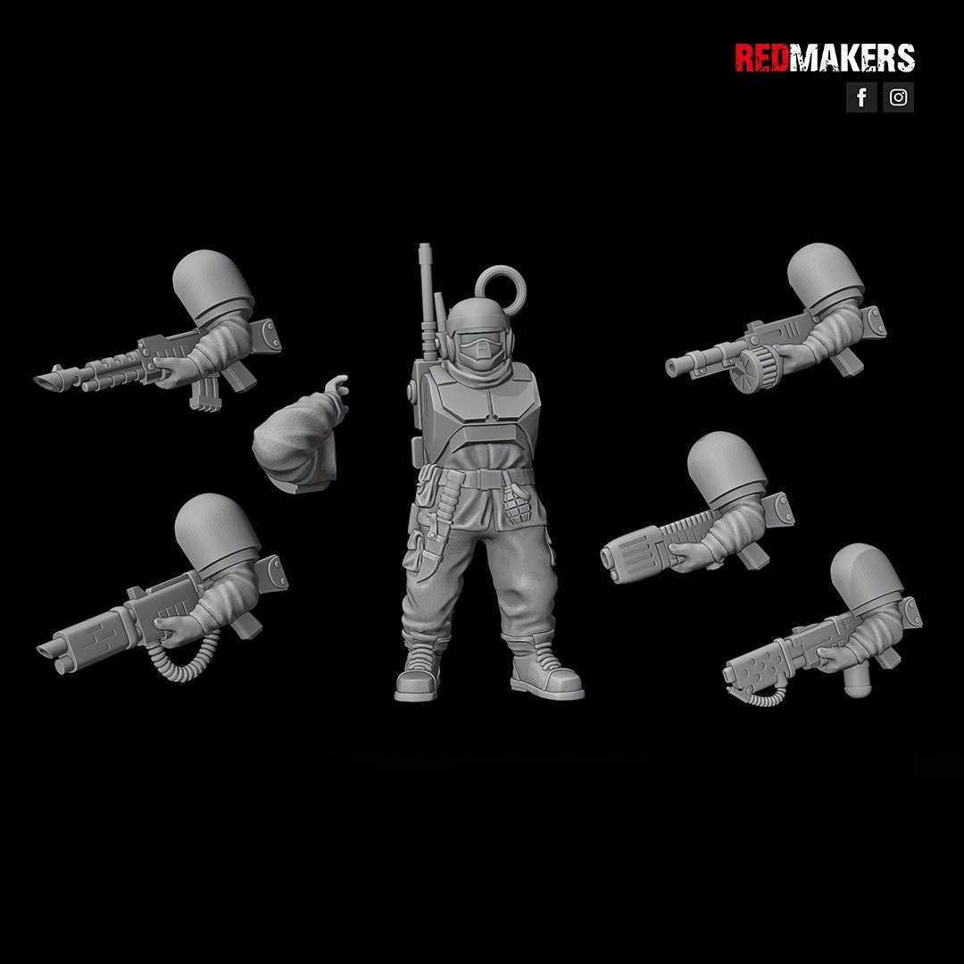 Red Makers Alpha Troops Squad x10 (Custom Order) - product image 8 of 10