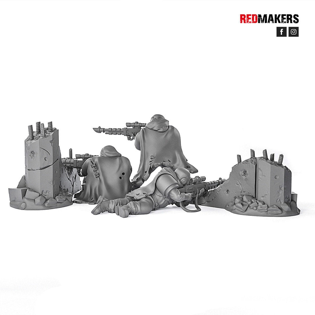 Red Makers - Alpha Troops Snipers x3 (Custom Order)