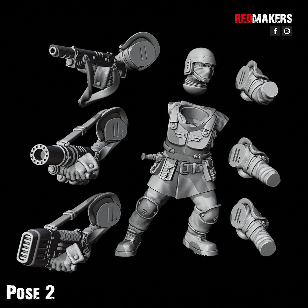 Red Makers Shock Troops Squad x10 (Custom Order) - product image 4 of 10